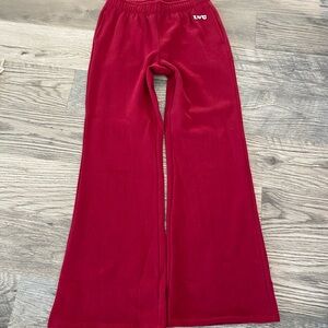 PINK IVY FLEECE FLARE SWEATPANTS